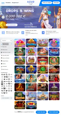 l'application et interface Jack21 Casino