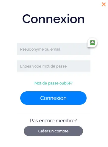Connexion des membres du Jack21 Casino
