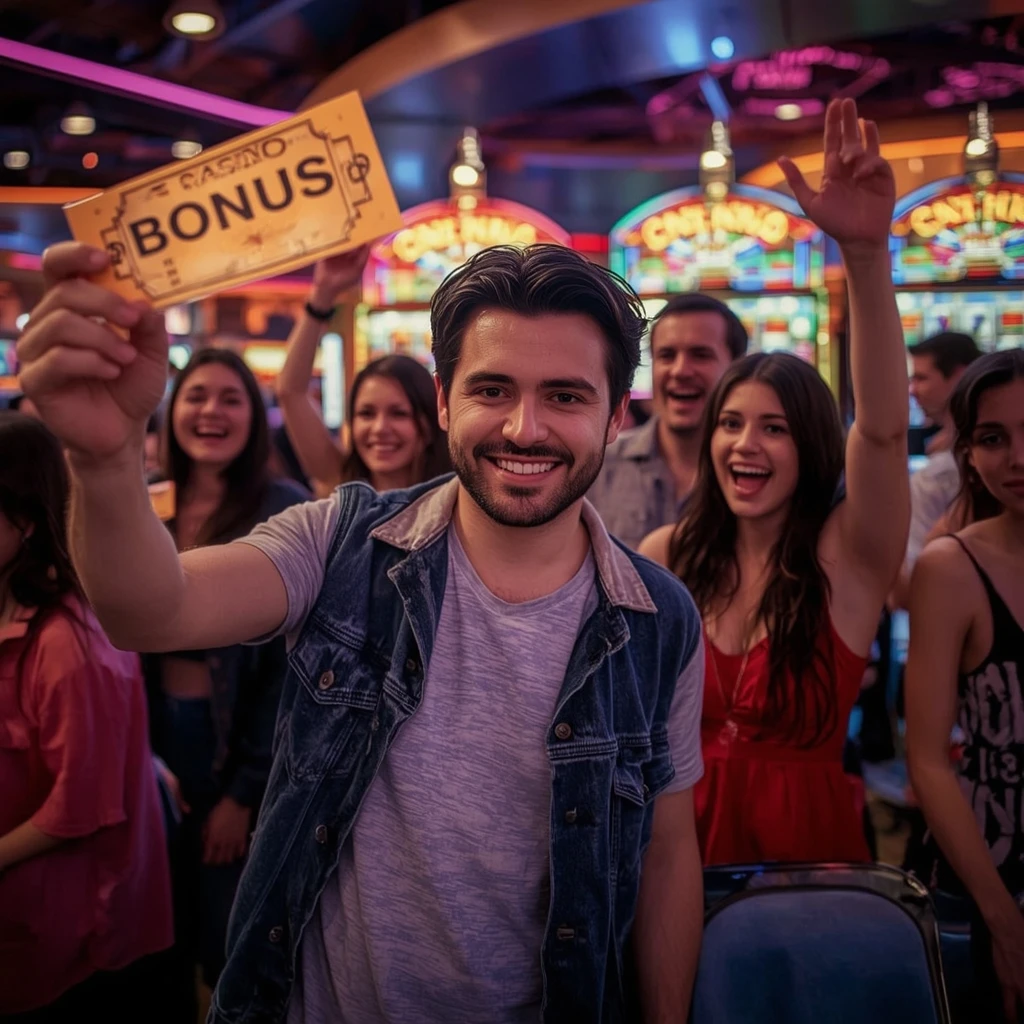 une personne avec un bonus JACK21 CASINO
